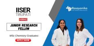 Research Jobs at IISER Tirupati MSc Chemistry Graduates Apply Now for the JRF Position