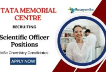 Scientist Jobs at Tata Memorial Centre | MSc Chemistry Candidates Apply Now