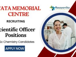 Scientist Jobs at Tata Memorial Centre | MSc Chemistry Candidates Apply Now