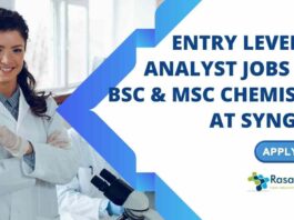 BSc & MSc Chemistry Job Openings at Syngene