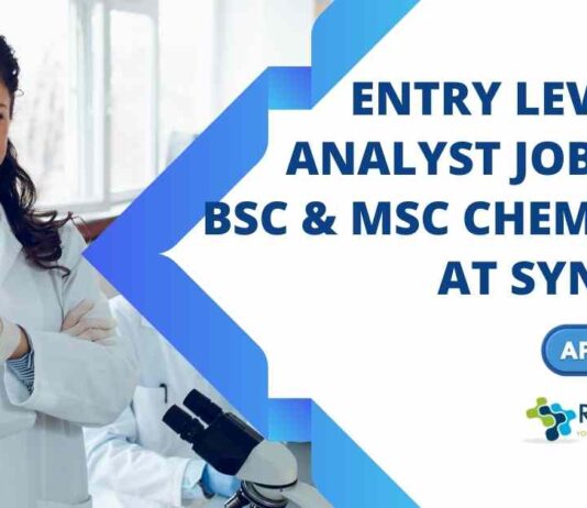 BSc & MSc Chemistry Job Openings at Syngene