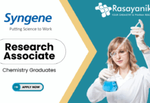 Synthetic Chemistry Jobs at Syngene - Apply Now for the Research Associate Role