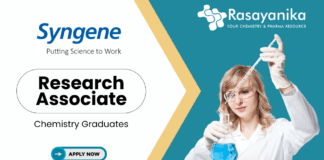 Synthetic Chemistry Jobs at Syngene - Apply Now for the Research Associate Role