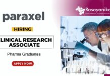 WFH Clinical Research Associate Job Vacancies at Parexel