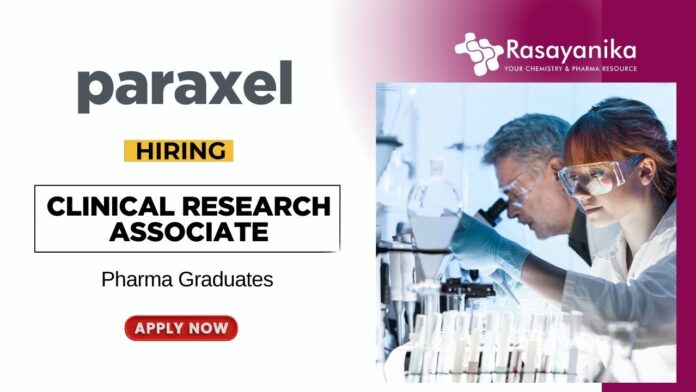 WFH Clinical Research Associate Job Vacancies at Parexel