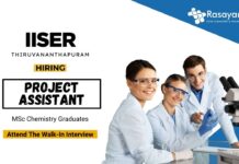 Walk-In Interview for Project Assistant Position at IISER Thiruvananthapuram for MSc Graduates  (3)