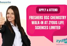 Freshers BSc Chemistry Job Openings
