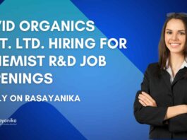 Chemistry & Chemical Engineering Vacancies