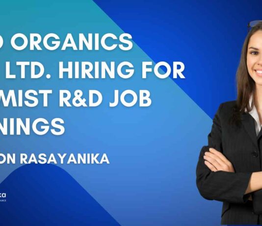 Chemistry & Chemical Engineering Vacancies