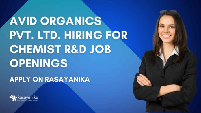 Chemistry & Chemical Engineering Vacancies
