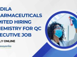 MSc Chemistry Job Vacancies