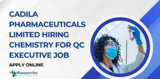 MSc Chemistry Job Vacancies