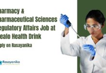 Pharmacy & Pharmaceutical Sciences Jobs at Mealo Health Drink, Apply on Rasayanika