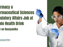 Pharmacy & Pharmaceutical Sciences Jobs at Mealo Health Drink, Apply on Rasayanika