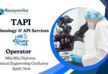 Latest Jobs at TAPI | Chemical Engineering Jobs | MSc/BSc Candidates Apply Now for the Operator Role