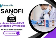 Job Vacancies at Sanofi | MPharm Graduates Apply Now for Junior Associate Role