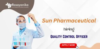 Chemistry & Pharma Jobs in QC at Sun Pharma, Apply Now!