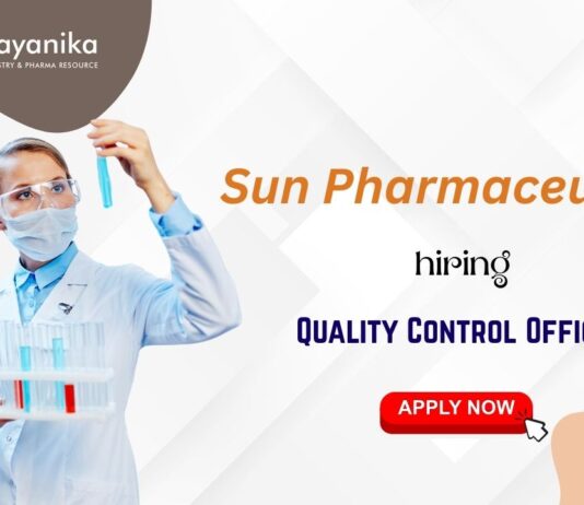 Chemistry & Pharma Jobs in QC at Sun Pharma, Apply Now!