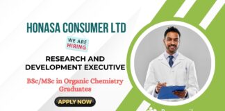 R&D Executive Role at Honasa Consumer Ltd | Chemistry Graduates can Apply 