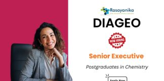 Senior Executive Job Vacancy in Kolkata | Postgraduates in Chemistry Apply Now