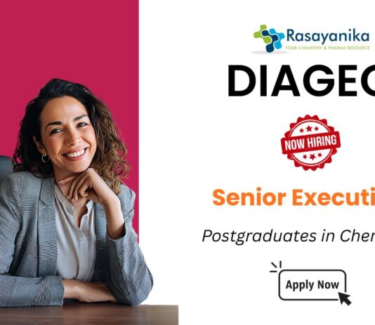 Senior Executive Job Vacancy in Kolkata | Postgraduates in Chemistry Apply Now
