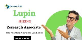Analytical Chemistry Jobs at Lupin Apply Now for Research Associate Position 