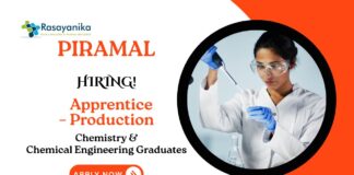 Apprentice Jobs at Piramal | Chemistry Graduates Apply Now
