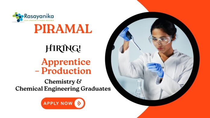 Apprentice Jobs at Piramal | Chemistry Graduates Apply Now