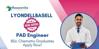 BSc Chemistry Jobs at LyondellBasell | Apply Now For The PAD Engineer Role 