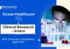 Freshers Clinical Research Jobs at Dozee | Apply Now for the Intern Role