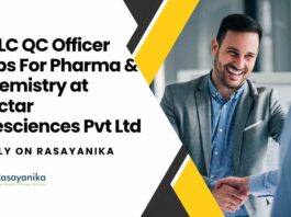 HPLC QC Officer Jobs For Pharma & Chemistry