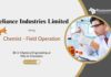 Chemist - Field Operation Reliance Industries Limited BE in Chemical Engineering or MSc in Chemistry