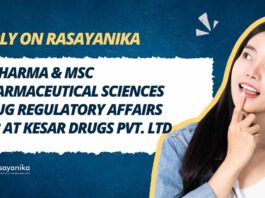 MPharma & MSc Pharmaceutical Sciences Jobs at Kesar Drugs Pvt. Ltd.
