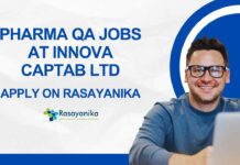Pharma QA Jobs at Innova Captab Ltd