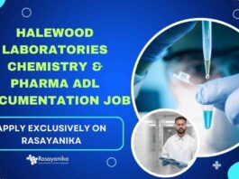 Chem & Pharma Job Openings in Documentation