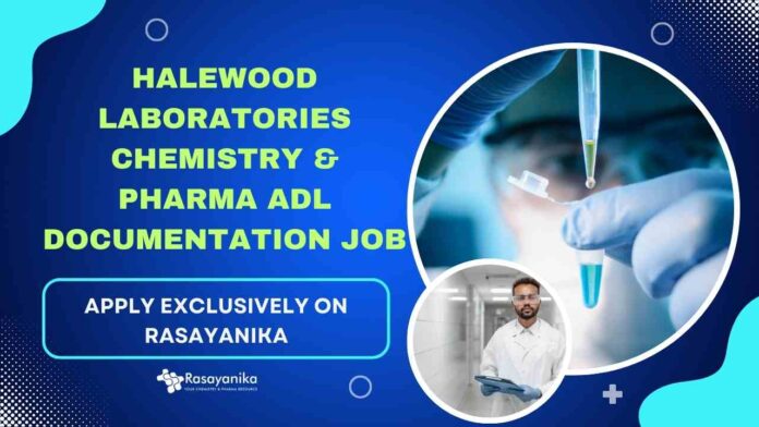 Chem & Pharma Job Openings in Documentation