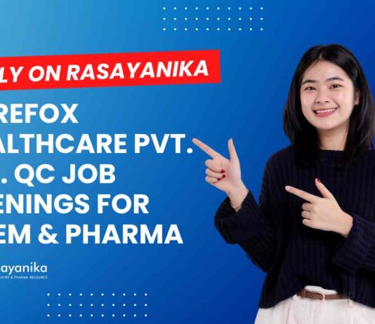 MSc Chemistry & Pharma Job Openings at Curefox