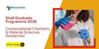 Computational Chemistry & Material Sciences Researcher - Part of Shell Graduate Programme 2026 | Eligible Candidates Apply Now