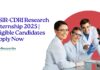 _CSIR-CDRI Research Internship 2025 Eligible Candidates Apply Now