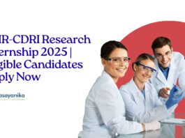 _CSIR-CDRI Research Internship 2025 Eligible Candidates Apply Now