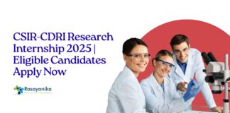 _CSIR-CDRI Research Internship 2025 Eligible Candidates Apply Now