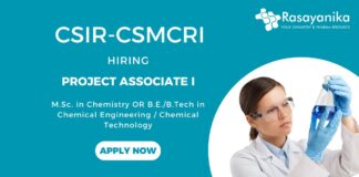 CSIR-CSMCRI Project Associate I Recruitment 2025 Apply Now