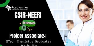 CSIR Jobs For BTech Chemistry Graduates | Apply Now For The Project Associate Role