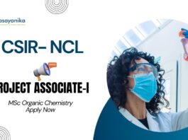 MSc Organic Chemistry Jobs at NCL | Apply Now for Project Associate Role