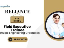 Chemical Engineering Job at Reliance | Apply Now For The Field Executive Trainee Role