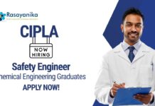 Chemical Engineering Jobs at Cipla | Apply Now For The Safety Engineer Role