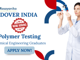 Chemical Engineering Jobs at Dover | Apply Now For The Polymer Testing Role
