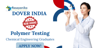 Chemical Engineering Jobs at Dover | Apply Now For The Polymer Testing Role