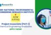 Chemical Engineering Jobs at NEERI | Apply Now For The Project Associate Role