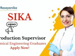 Chemical Engineering Jobs at Sika | Apply Now For The Production Supervisor Role